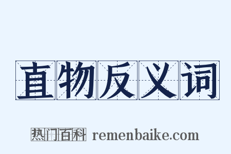 直物反义词是什么意思的图片